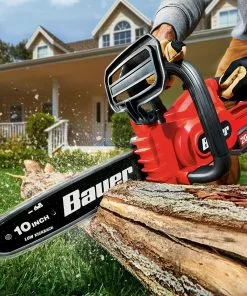BAUER 20V Cordless Chainsaw – Tool Only -Electrical Tools Shop 64940 W10 1