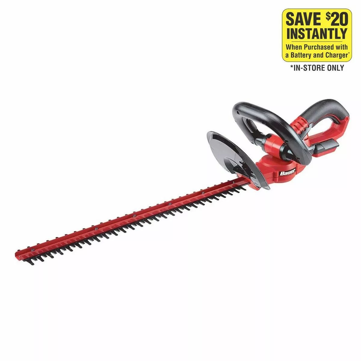BAUER 20V Cordless Hedge Trimmer – Tool Only 1 BAUER 20V Cordless Hedge Trimmer – Tool Only