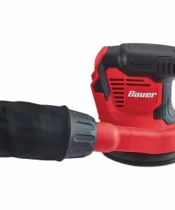 BAUER 20V Cordless 5 in. Random Orbital Sander with Dust Bag - Tool Only