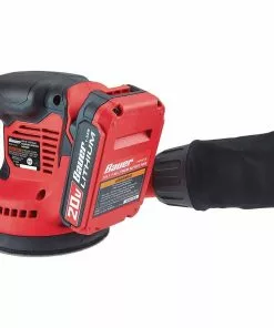 BAUER 20V Cordless 5 in. Random Orbital Sander with Dust Bag - Tool Only -Electrical Tools Shop 64943 W5