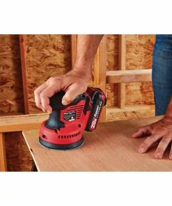 BAUER 20V Cordless 5 in. Random Orbital Sander with Dust Bag - Tool Only -Electrical Tools Shop 64943 W8