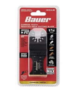 BAUER 1-3/8 in. Carbide Tooth Bi-Metal Reduced Shank Blade for Oscillating Multi-tools -Electrical Tools Shop 64948 W5