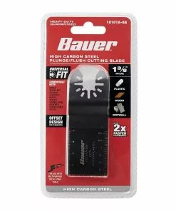 BAUER 1-3/8 in. High Carbon Steel Plunge/Flush Cutting Blade for Oscillating Multi-tools 9 BAUER 1-3/8 in. High Carbon Steel Plunge/Flush Cutting Blade for Oscillating Multi-tools -Electrical Tools Shop 64949 W5