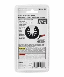 BAUER 1-3/8 in. High Carbon Steel Plunge/Flush Cutting Blade for Oscillating Multi-tools 10 BAUER 1-3/8 in. High Carbon Steel Plunge/Flush Cutting Blade for Oscillating Multi-tools -Electrical Tools Shop 64949 W6