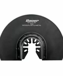 BAUER 4 in. Bi-Metal Half Moon Cutting Blade for Oscillating Multi-tools