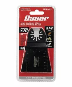 BAUER 2-5/8 in. High Carbon Steel Wide Cut Blade for Oscillating Multi-tools -Electrical Tools Shop 64961 W5