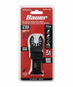 BAUER 1-3/16 in. Bi-Metal Reduced Shank Plunge/Flush Cutting Blade for Oscillating Multi-tools 7 BAUER 1-3/16 in. Bi-Metal Reduced Shank Plunge/Flush Cutting Blade for Oscillating Multi-tools -Electrical Tools Shop 64962 W5