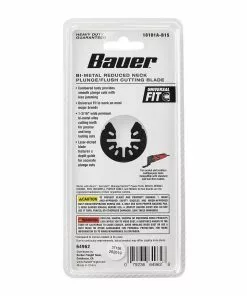 BAUER 1-3/16 in. Bi-Metal Reduced Shank Plunge/Flush Cutting Blade for Oscillating Multi-tools 8 BAUER 1-3/16 in. Bi-Metal Reduced Shank Plunge/Flush Cutting Blade for Oscillating Multi-tools -Electrical Tools Shop 64962 W6