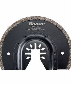 BAUER 3-5/8 in. Diamond Grit Half Moon Cutting Blade for Oscillating Multi-tools