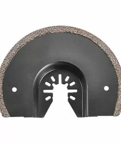 BAUER 3-5/8 in. Diamond Grit Half Moon Cutting Blade for Oscillating Multi-tools -Electrical Tools Shop 64967 W4