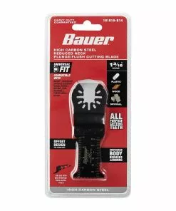 BAUER 1-3/16 in. High Carbon Steel Reduced Shank Plunge/Flush Cutting Blade for Oscillating Multi-tools 7 BAUER 1-3/16 in. High Carbon Steel Reduced Shank Plunge/Flush Cutting Blade for Oscillating Multi-tools -Electrical Tools Shop 64979 W5