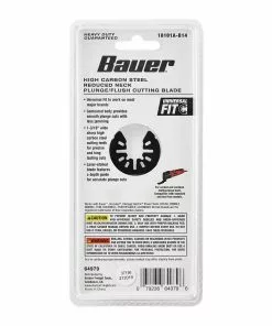 BAUER 1-3/16 in. High Carbon Steel Reduced Shank Plunge/Flush Cutting Blade for Oscillating Multi-tools 8 BAUER 1-3/16 in. High Carbon Steel Reduced Shank Plunge/Flush Cutting Blade for Oscillating Multi-tools -Electrical Tools Shop 64979 W6